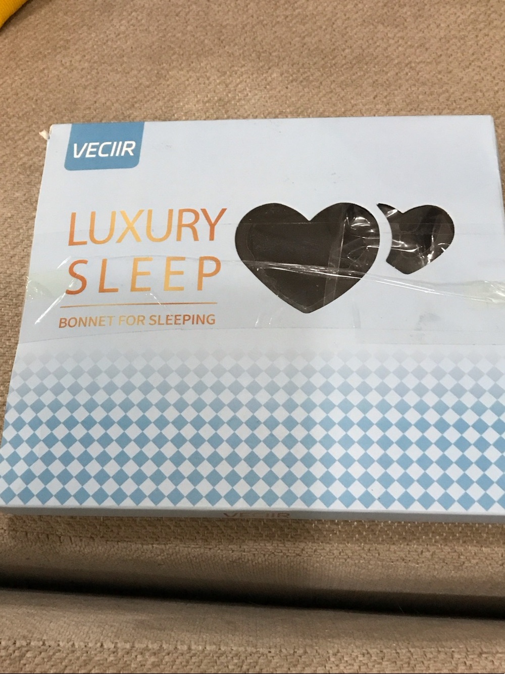Veciir Luxury Sleep Bonnet - black